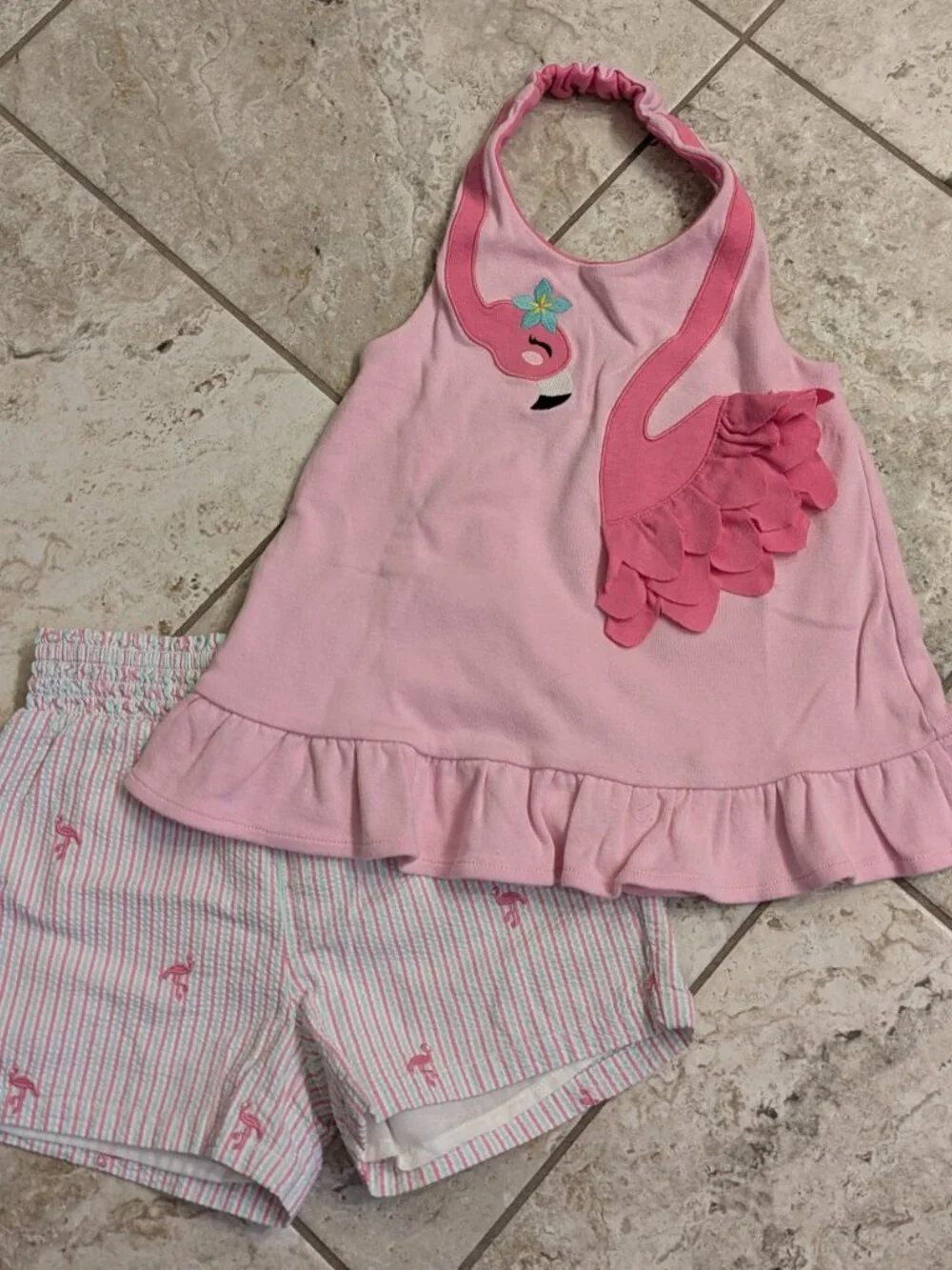Sz 5T Gymboree Flamingo outfit collection